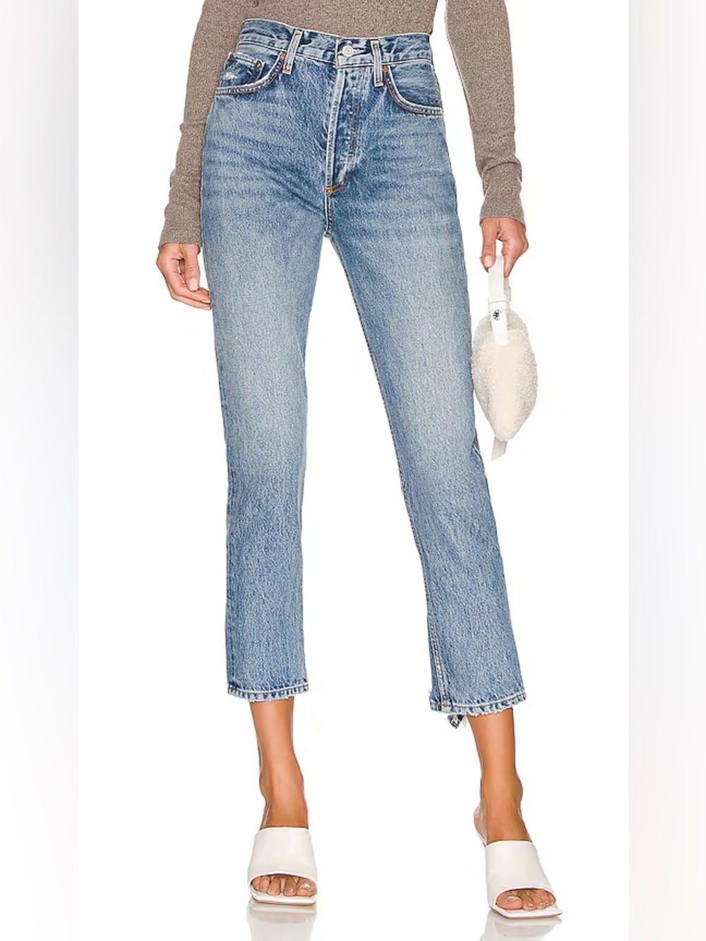 AGOLDE Riley High Rise Straight Leg Crop Jeans Endless Denim Casual Women’s 26